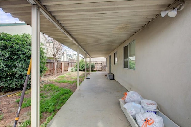 view of patio / terrace with a fenced backyard