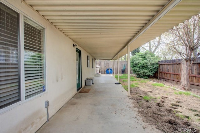 view of patio / terrace featuring a fenced backyard