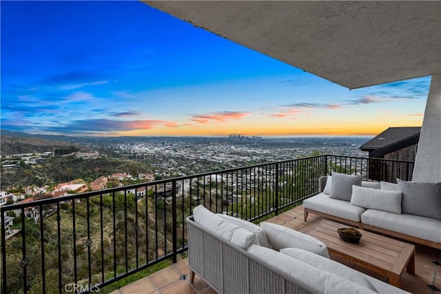 balcony with an outdoor living space