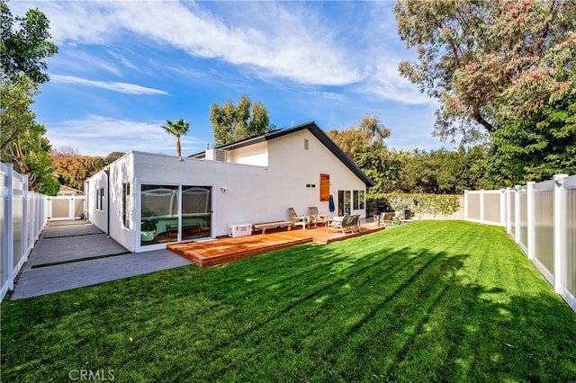 32772 Shipside Dr, Dana Point, CA 92629 - rear view of property featuring a wooden deck and stucco siding