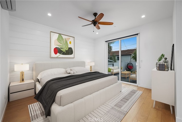 33781 Copper Lantern St, Dana Point, CA 92629 - bedroom with light wood-style floors, access to outside, and recessed lighting