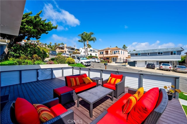 33781 Copper Lantern St, Dana Point, CA 92629 - deck featuring an outdoor hangout area and a residential view