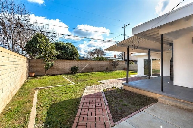 3518 Faust Ave, Long Beach, CA 90808 - fenced backyard with a patio area