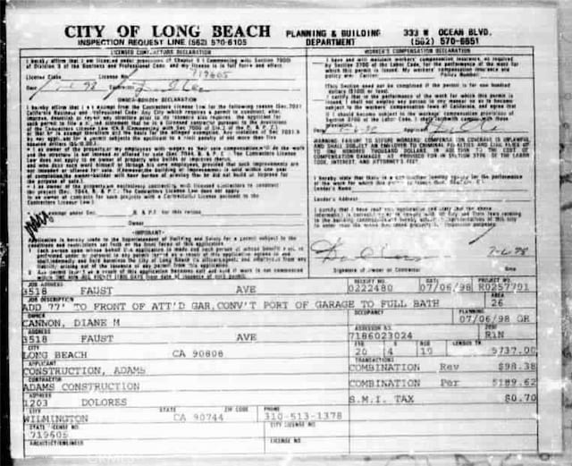 3518 Faust Ave, Long Beach, CA 90808 - view of miscellaneous document