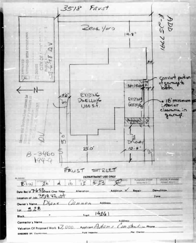 3518 Faust Ave, Long Beach, CA 90808 - view of room layout