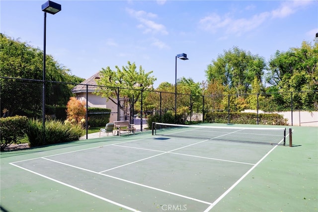 4537 Ellenboro Way, Woodland Hills, CA 91364 - view of tennis court featuring fence