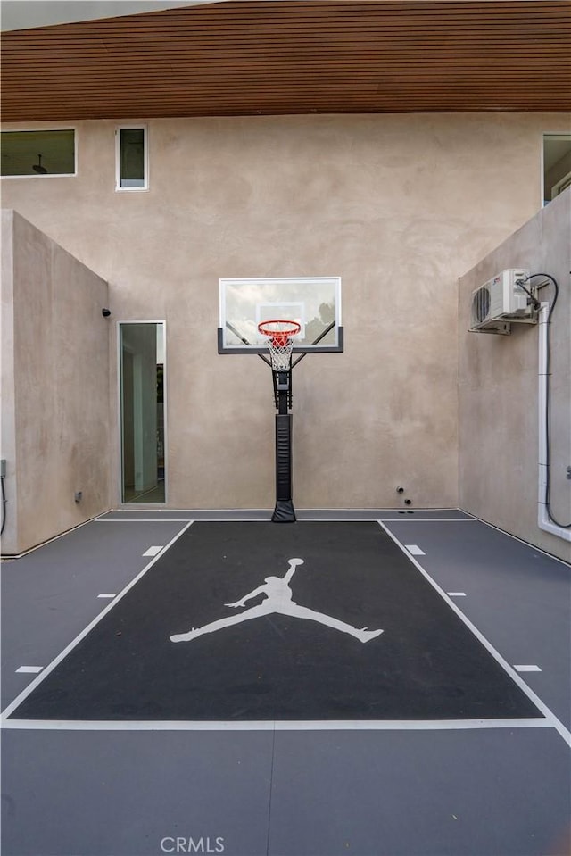 view of sport court
