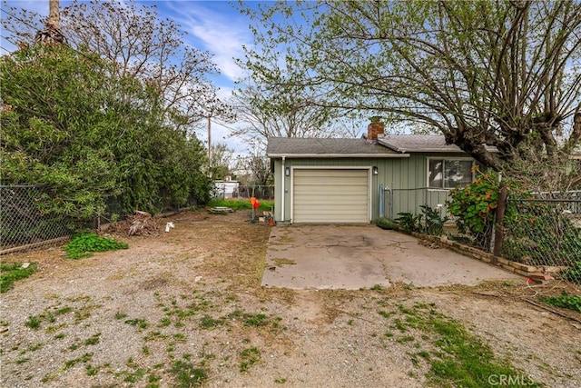 9714 San Benito Ave, Gerber, CA 96035 - garage with driveway and fence