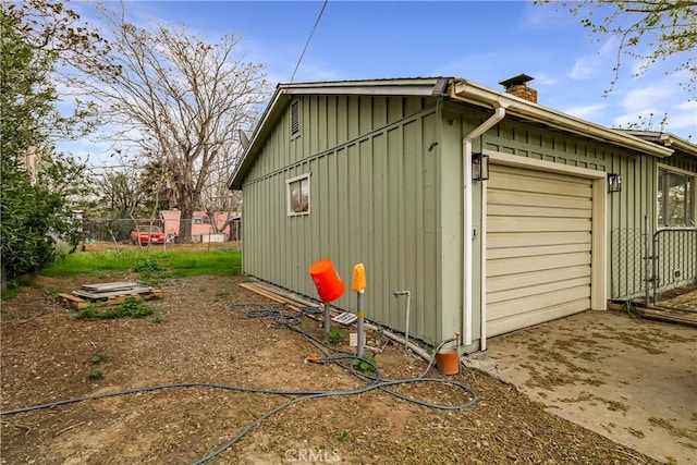 9714 San Benito Ave, Gerber, CA 96035 - view of outbuilding with an attached garage and fence