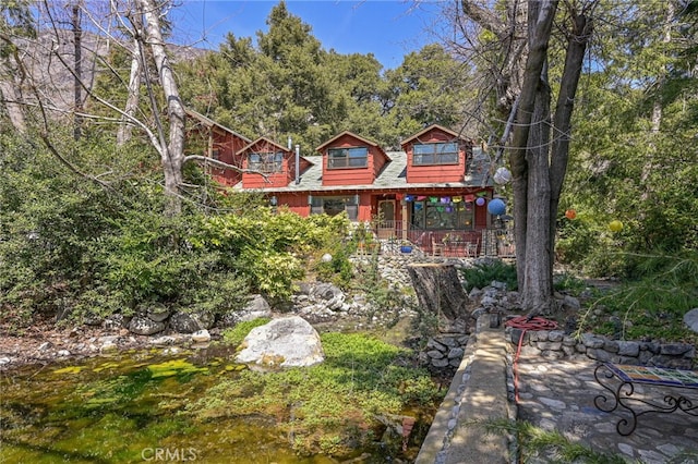 29 Bear Dr, Mt Baldy, CA 91759 - view of rustic home