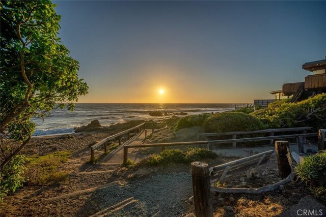 2062 Sherwood Dr, Cambria, CA 93428 - water view featuring nearby beach
