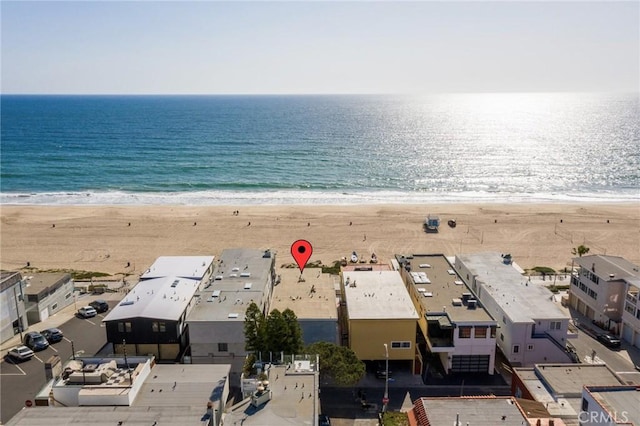 2208 The Strand, Manhattan Beach, CA 90266 - bird's eye view featuring a beach view and a water view