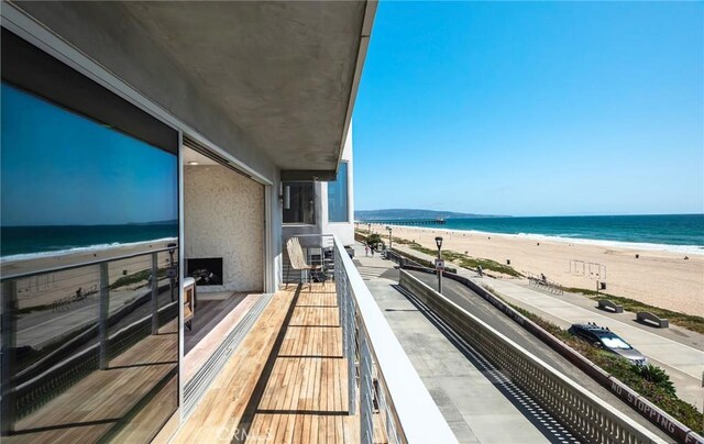 2208 The Strand, Manhattan Beach, CA 90266 - balcony featuring a view of the beach and a water view