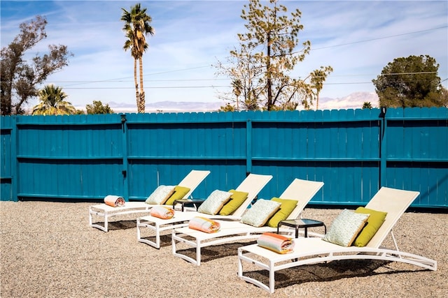 72994 Homestead Dr Unit 29, Palms, CA 92277 - view of patio with a mountain view