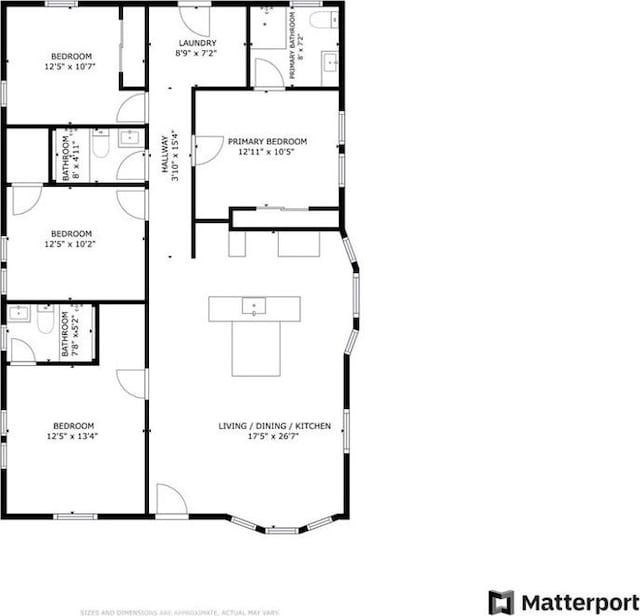 1532 W 22nd St, Los Angeles, CA 90007 - floor plan / room layout