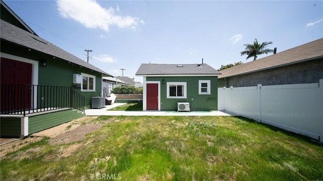 1532 W 22nd St, Los Angeles, CA 90007 - rear view of property with central AC, ac unit, a patio area, and stucco siding