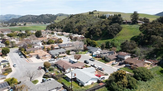 508 Launa Ln, Arroyo Grande, CA 93420 - aerial view of property's location featuring nearby suburban area and a mountainous background