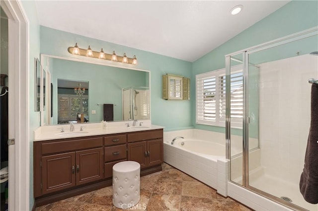 27089 Adelanto Dr, Corona, CA 92883 - full bath with a sink and a stall shower