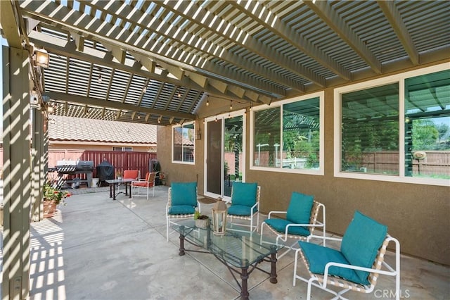 27089 Adelanto Dr, Corona, CA 92883 - view of patio with a pergola and fence