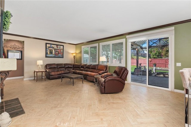 27089 Adelanto Dr, Corona, CA 92883 - living room with baseboards and ornamental molding