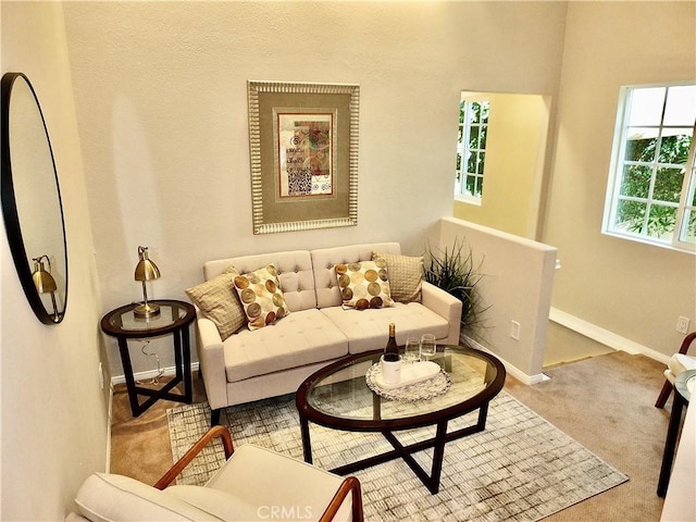220 Roycroft Ave, Long Beach, CA 90803 - carpeted living area with baseboards