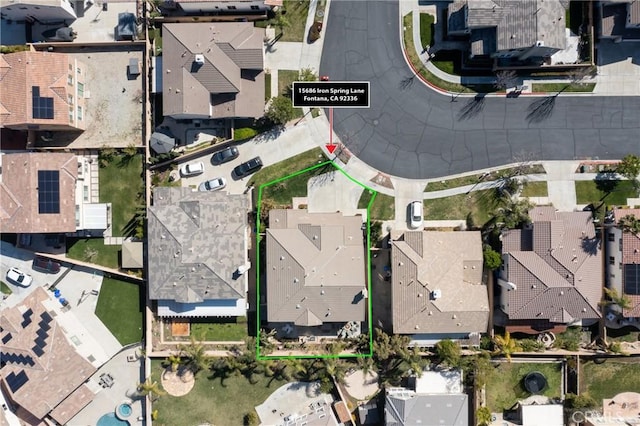 15686 Iron Spring Ln, Fontana, CA 92336 - aerial perspective of suburban area