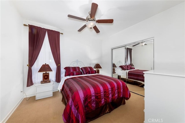 15686 Iron Spring Ln, Fontana, CA 92336 - bedroom with carpet and ceiling fan