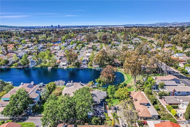 22839 Ridge Route Ln, Lake Forest, CA 92630 - drone / aerial view featuring a water view and a residential view
