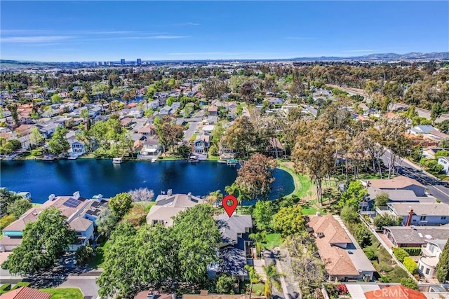 22839 Ridge Route Ln, Lake Forest, CA 92630 - aerial view with a water view and a residential view