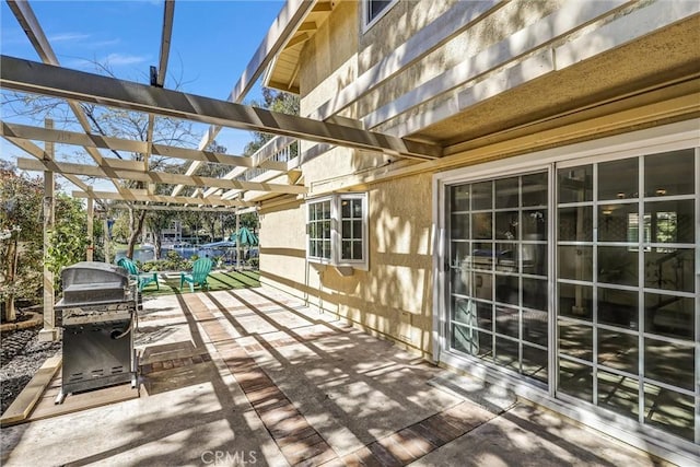 22839 Ridge Route Ln, Lake Forest, CA 92630 - wooden terrace featuring a pergola, a patio, and a grill
