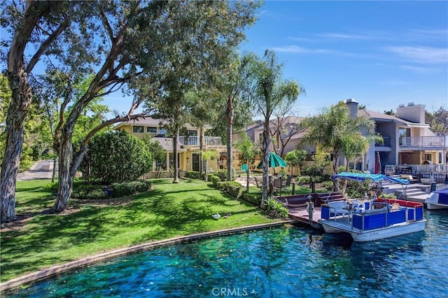22839 Ridge Route Ln, Lake Forest, CA 92630 - view of dock with a yard