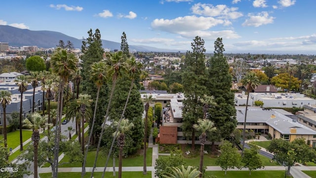 380 S Orange Grove Blvd Unit 6, Pasadena, CA 91105 - aerial view of property and surrounding area featuring a mountain backdrop
