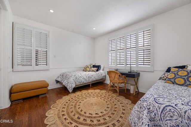 380 S Orange Grove Blvd Unit 6, Pasadena, CA 91105 - bedroom featuring wood finished floors and recessed lighting