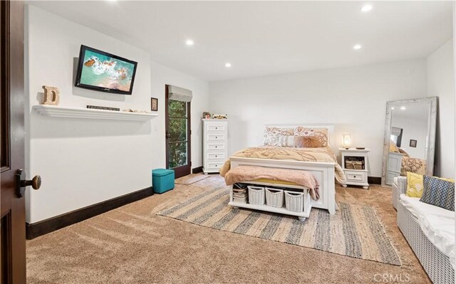 541 Via Del Monte, Palos Verdes Estates, CA 90274 - bedroom with carpet, recessed lighting, and baseboards