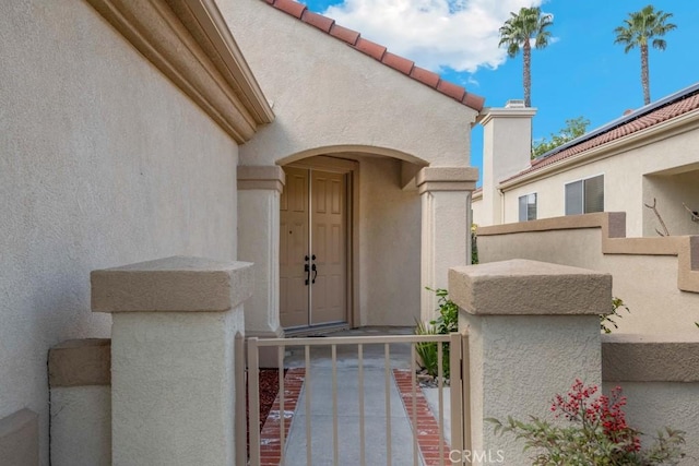 40049 Corte Fortuna, Murrieta, CA 92562 - property entrance featuring stucco siding