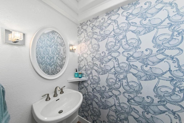 bathroom featuring a sink