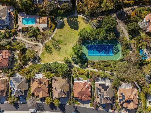 bird's eye view featuring a residential view