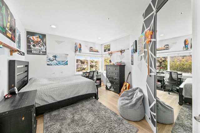 1164 Quail Gardens Ct, Encinitas, CA 92024 - bedroom featuring wood finished floors and recessed lighting
