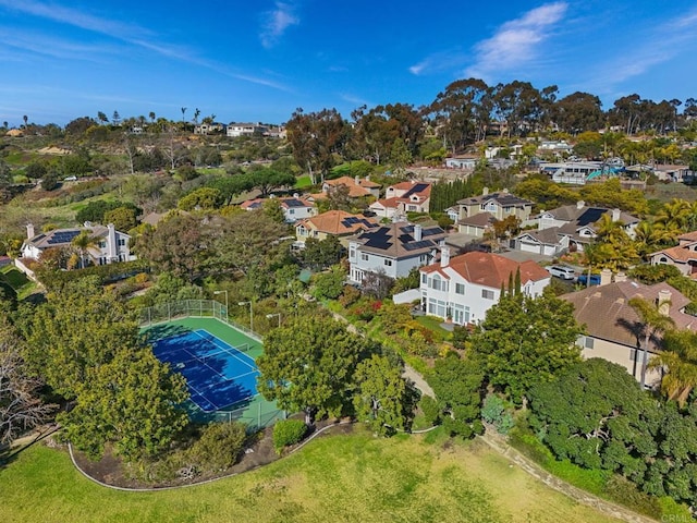 1164 Quail Gardens Ct, Encinitas, CA 92024 - aerial view of property's location featuring a tree filled landscape and nearby suburban area
