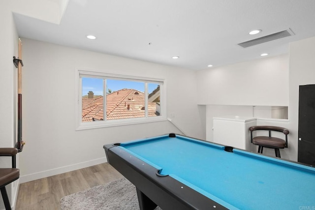 1164 Quail Gardens Ct, Encinitas, CA 92024 - playroom with wood finished floors, recessed lighting, and baseboards