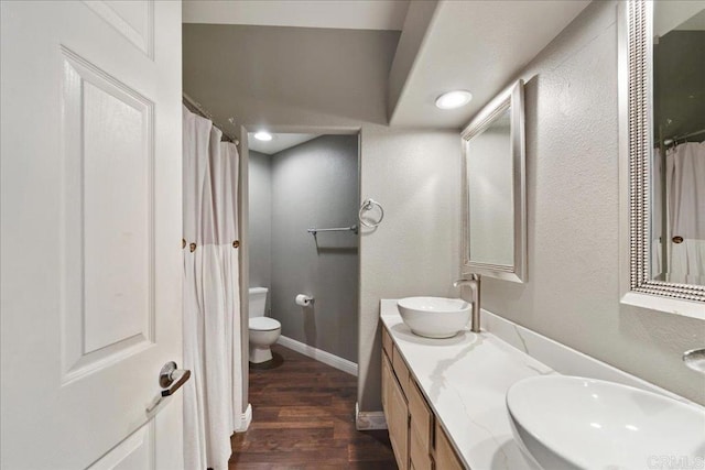 4981 Marin Dr, Oceanside, CA 92056 - bathroom featuring wood finished floors and double vanity