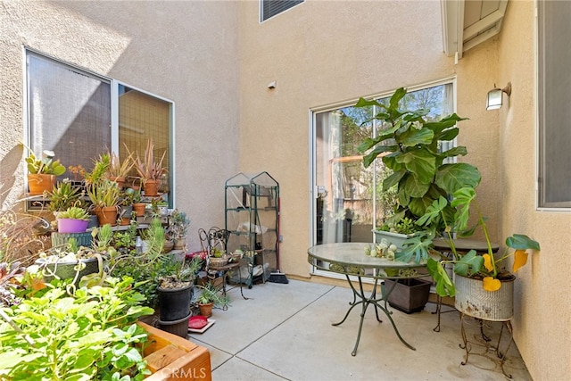 view of patio / terrace with visible vents