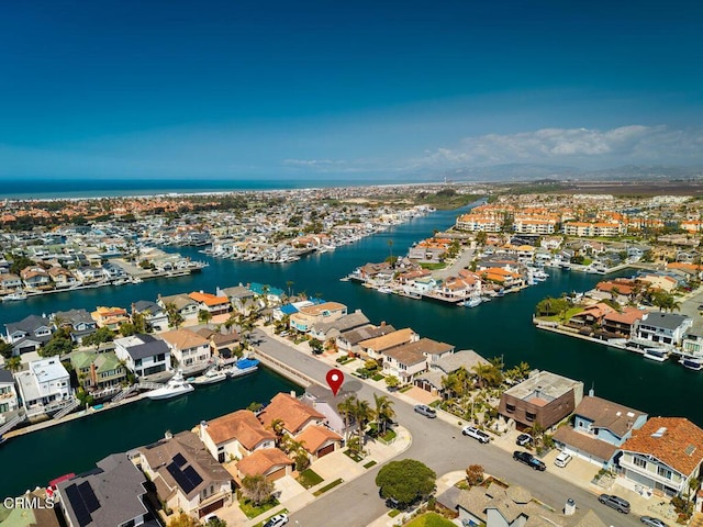 2231 Peninsula Rd, Oxnard, CA 93035 - bird's eye view featuring a water view and a residential view