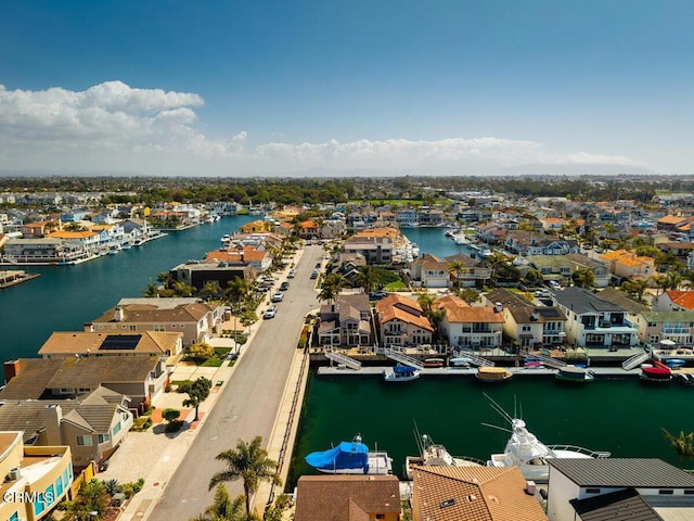 2231 Peninsula Rd, Oxnard, CA 93035 - drone / aerial view with a water view and a residential view