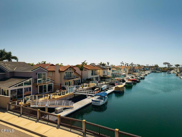 2231 Peninsula Rd, Oxnard, CA 93035 - dock area with a residential view and a water view