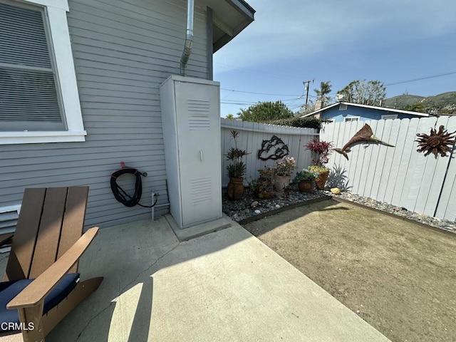 view of patio / terrace featuring a fenced backyard