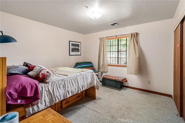 5420 Clayvale St, Acton, CA 93510 - bedroom with carpet, a closet, and baseboards