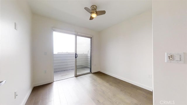 1204 Monterey Blvd, Hermosa Beach, CA 90254 - spare room with ceiling fan and wood finished floors