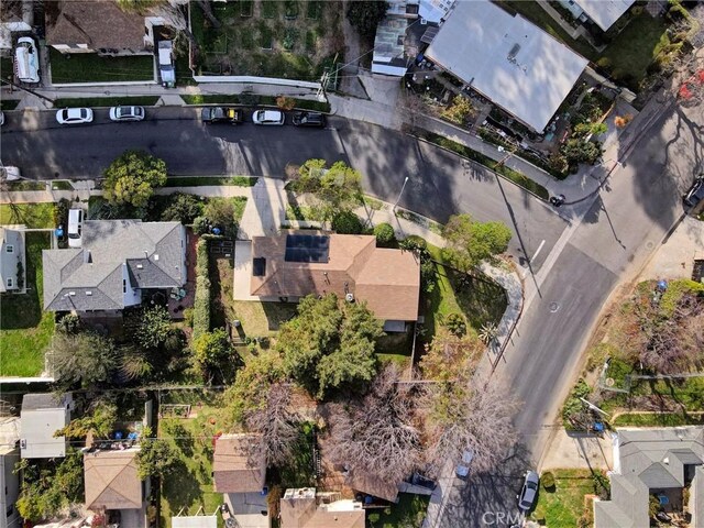 bird's eye view with a residential view