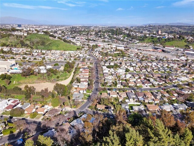 bird's eye view featuring a residential view